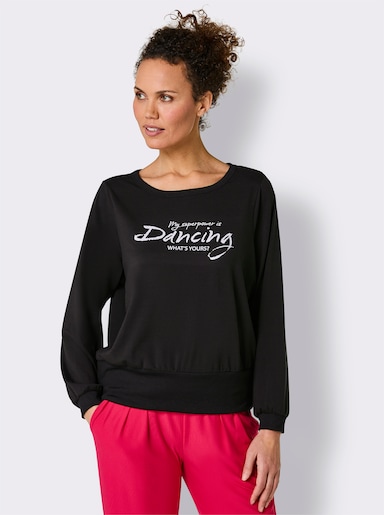 Catamaran Sports Funktionsshirt mit Frontdruck - schwarz-weiß