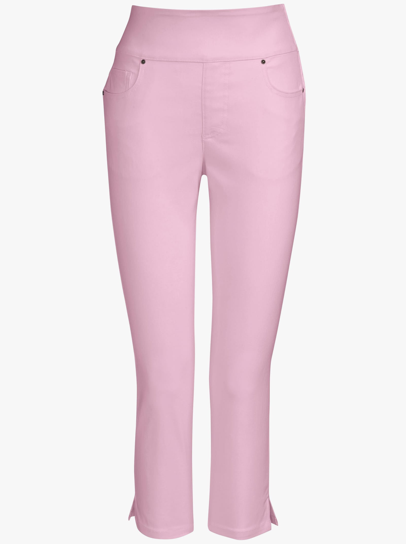 Kuitlange stretchbroek - roze