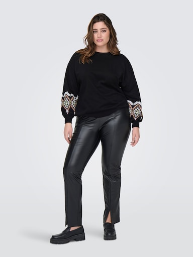 ONLY CARMAKOMA Sweatshirt - black print:ethnic