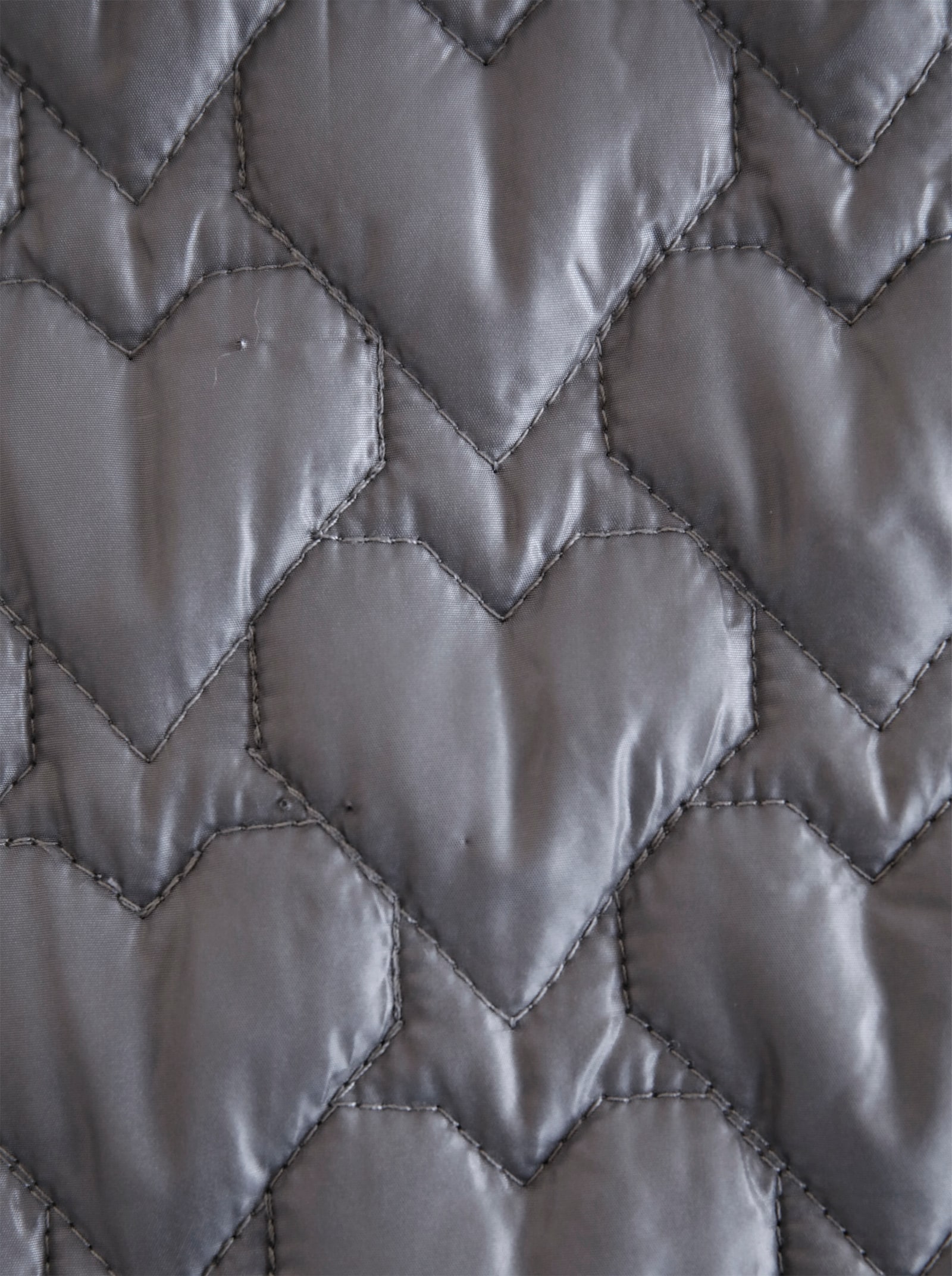 Steppweste in längerer Form - anthrazit