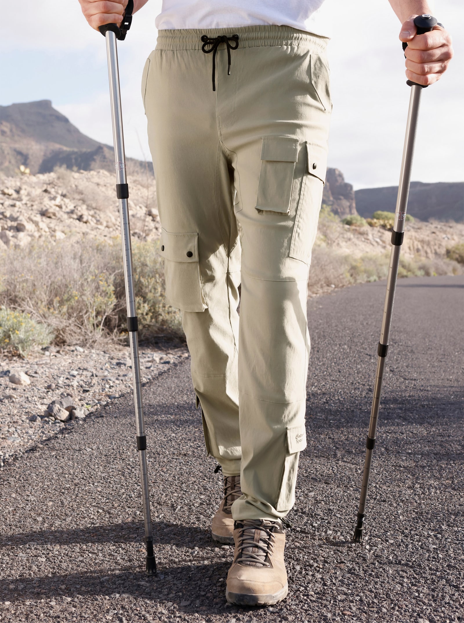 Catamaran Sports Trekkinghose aus hochwertiger Bengalin-Qualität - schlamm