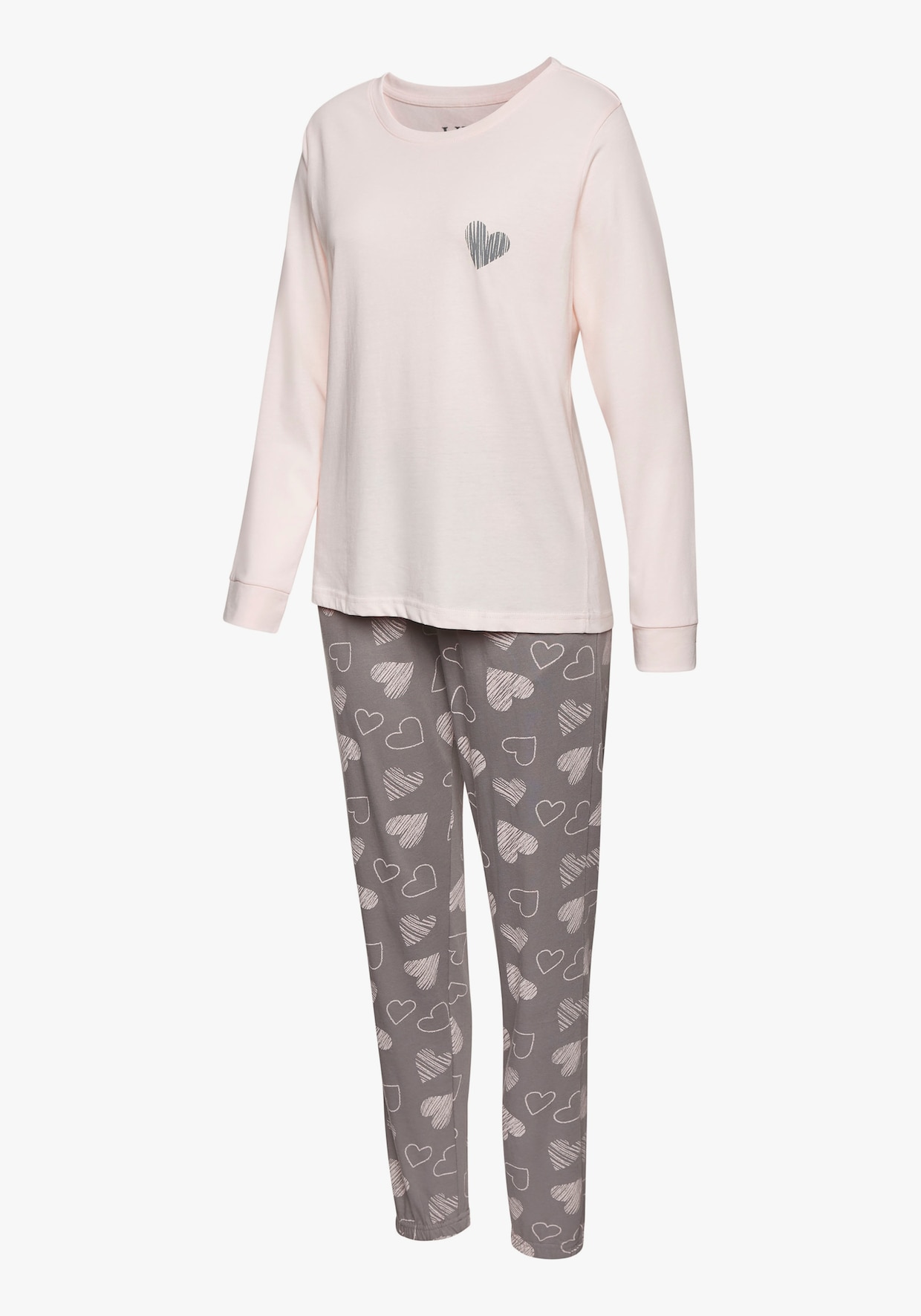 Vivance Dreams Pyjama - rose/gris