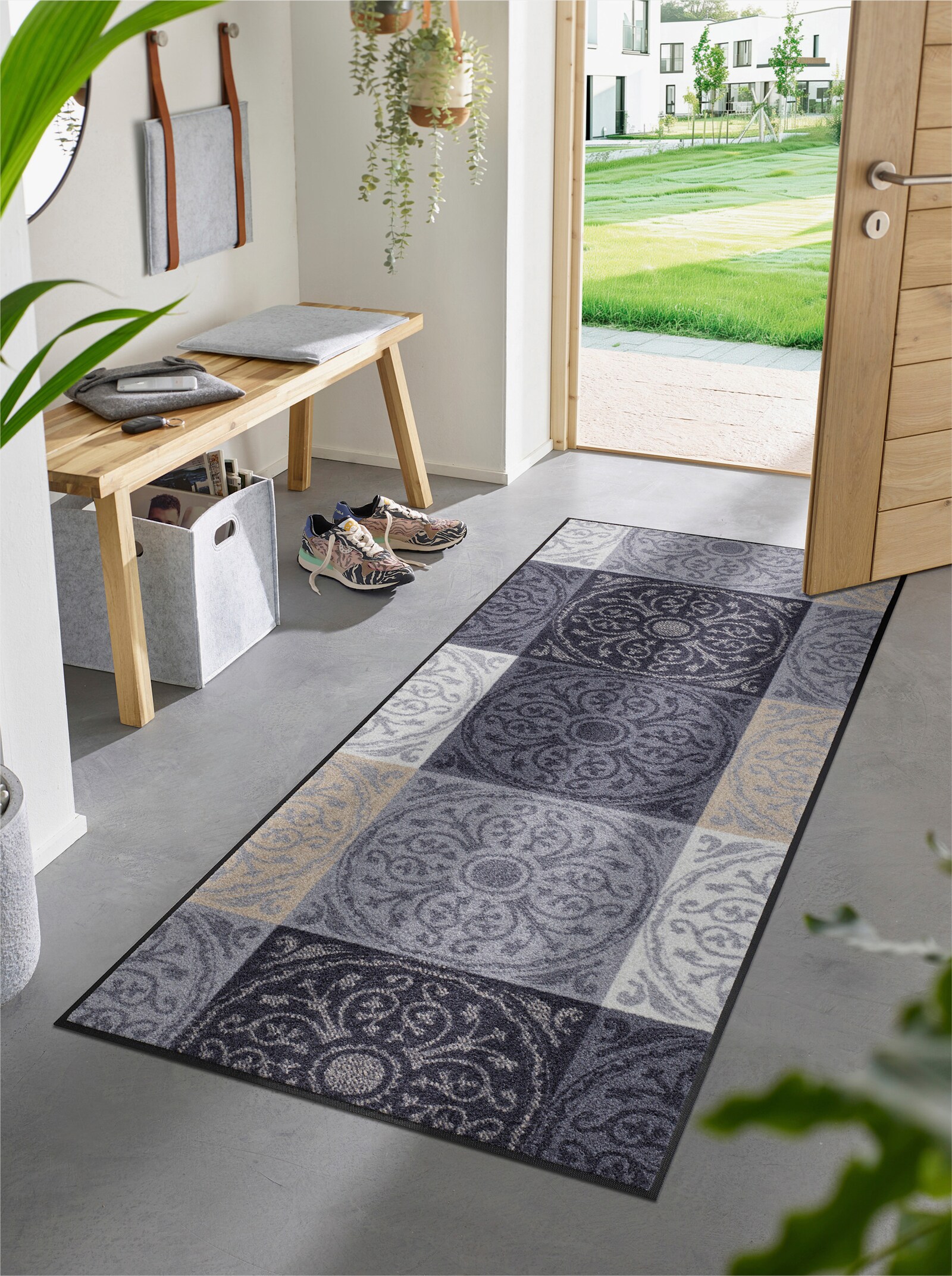 wash+dry by Kleen-Tex Fussmatte - grau