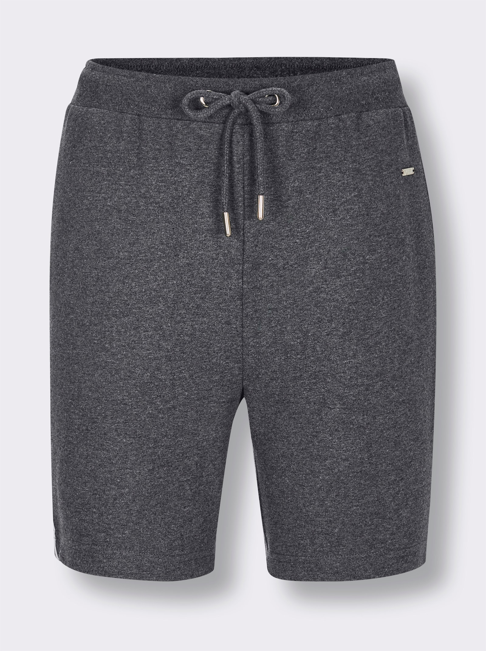 feel good Hose kurz - anthrazit-meliert-weiß