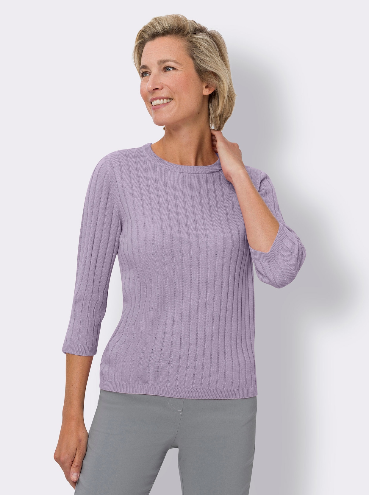 3/4 Arm-Pullover - flieder