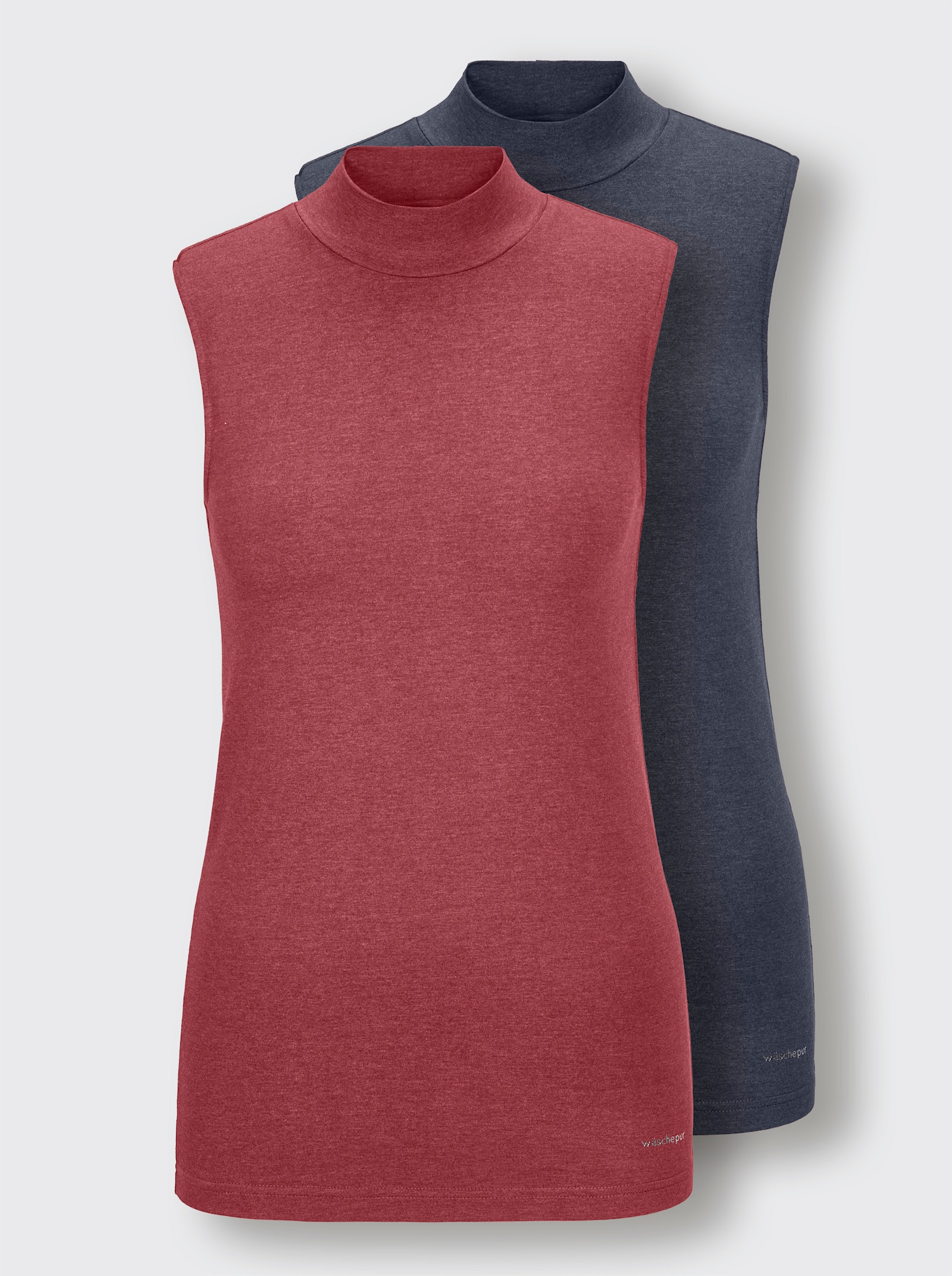 wäschepur Linne - marin + mörkröd