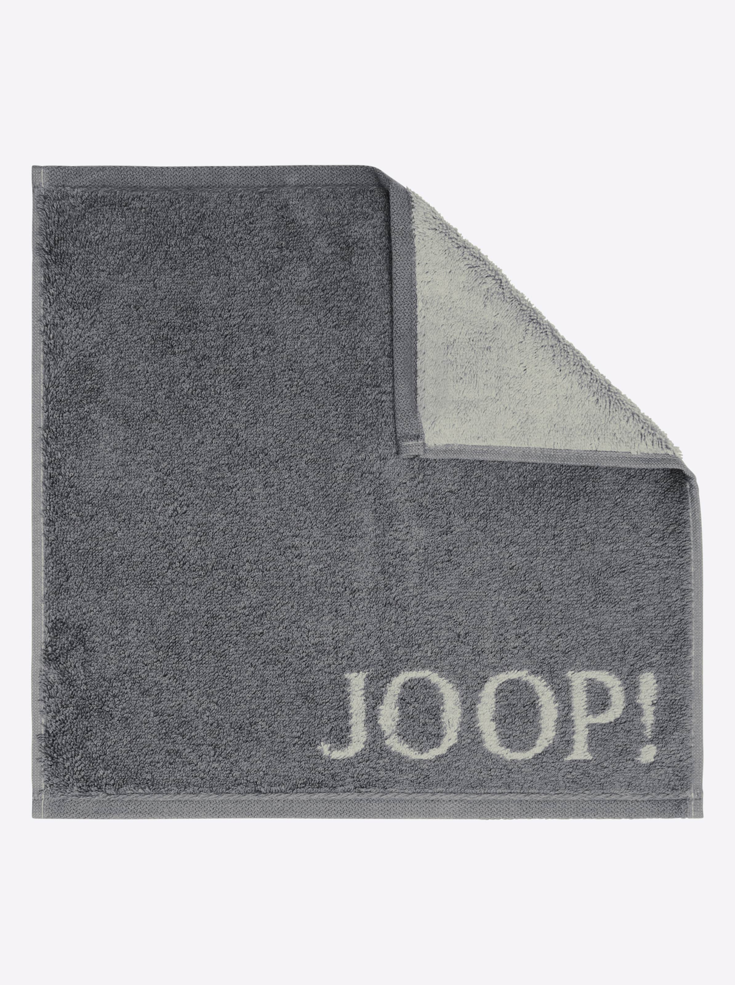 Hand von  günstig Kaufen-Handtuch in anthrazit von JOOP!. Handtuch in anthrazit von JOOP! <![CDATA[Dieses elegante Handtuch-Programm aus dem Hause JOOP! macht Ihr Bad zur luxuriösen Wellness-Oase! Attraktives Hell-Dunkel-Dessin mit eingewebtem JOOP!-Logo. Extra weiche, super fla