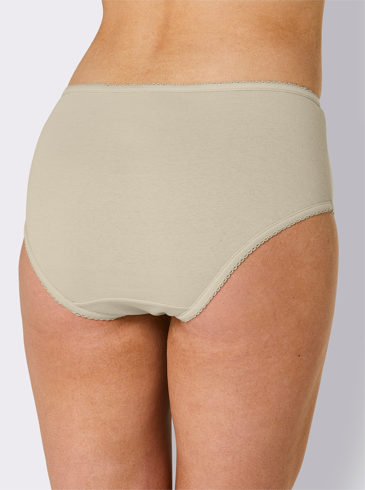 Hüftslip - steingrau + sand + bordeaux