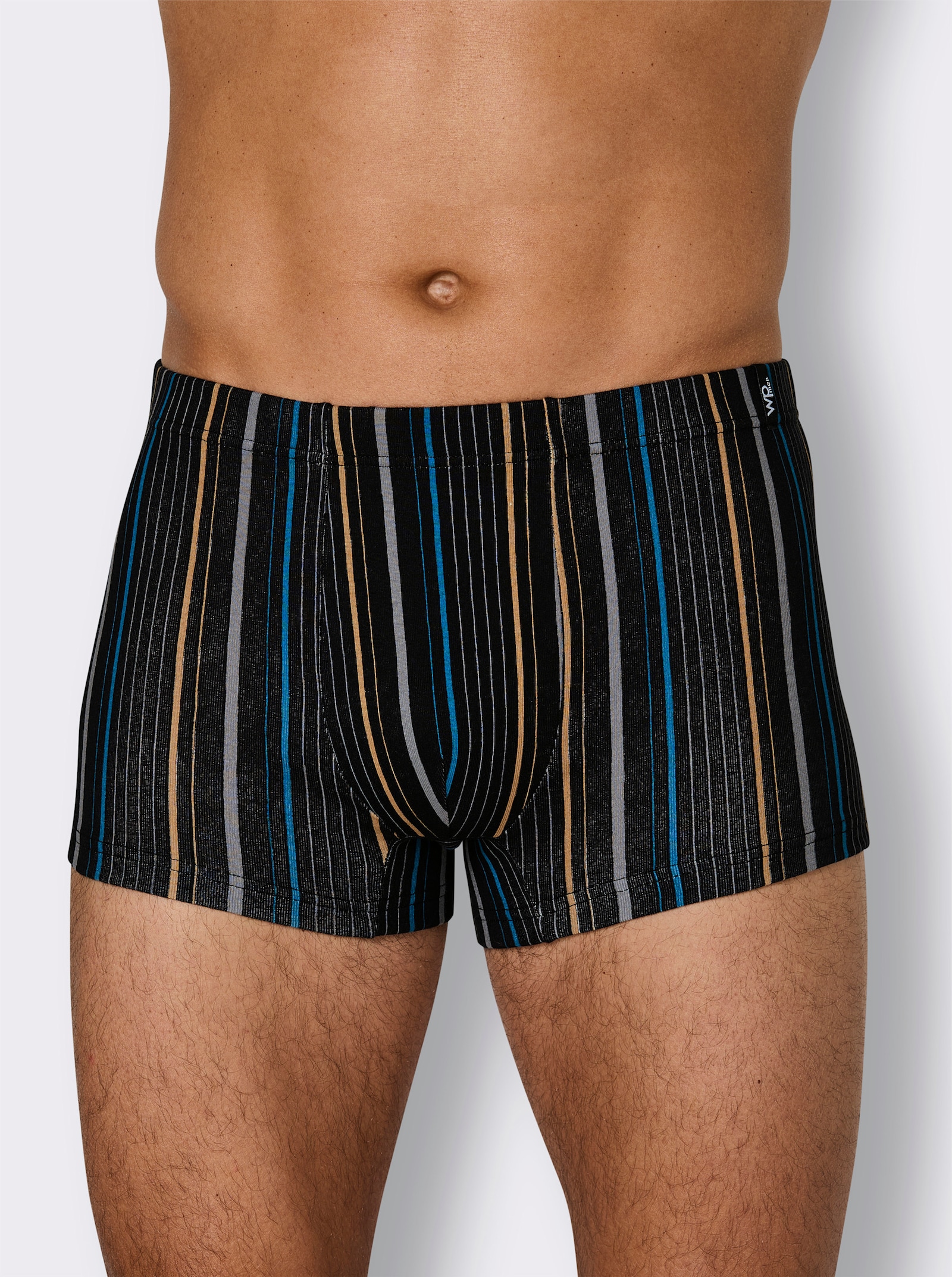 wäschepur men Pants - schwarz + schwarz-gestreift