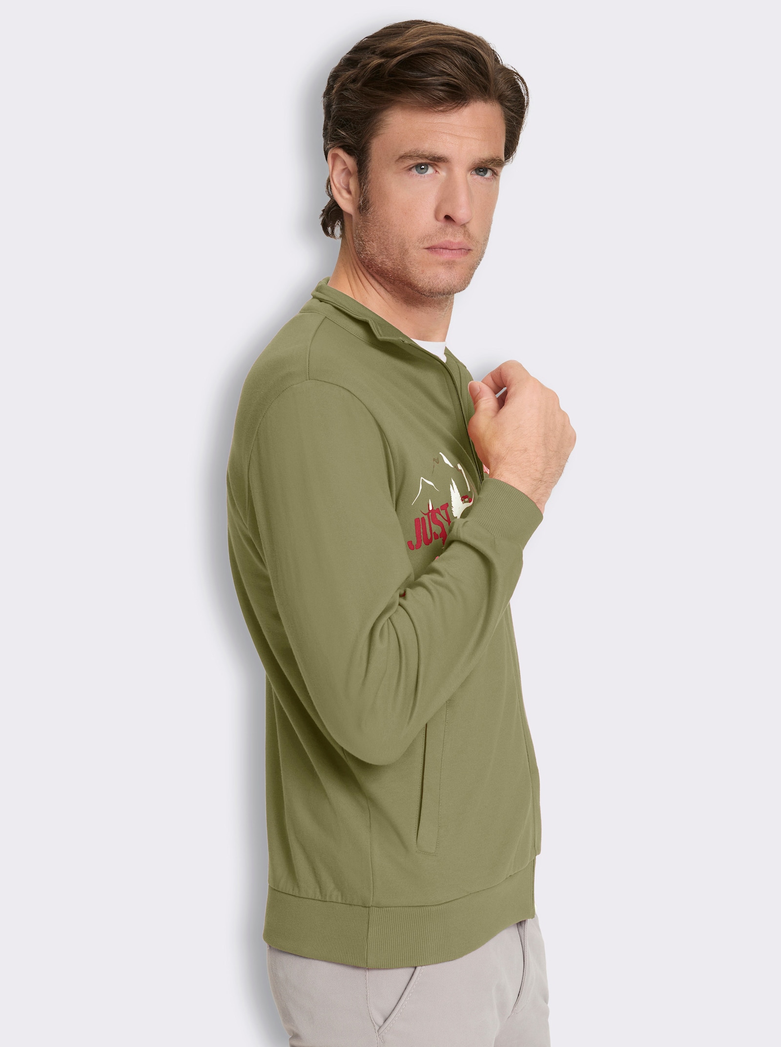 Shirtjacke mit Prints - schilf