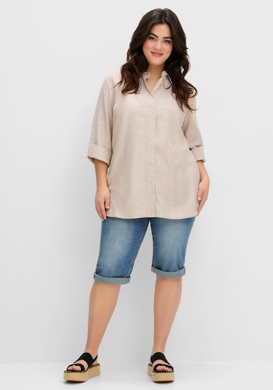 sheego Hemdbluse - beige