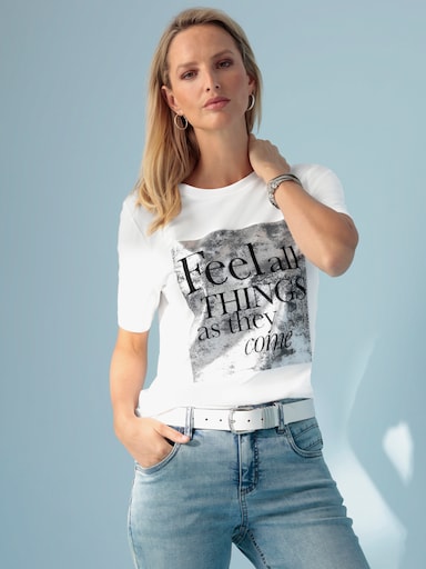 heine T-shirt à manches courtes - écru