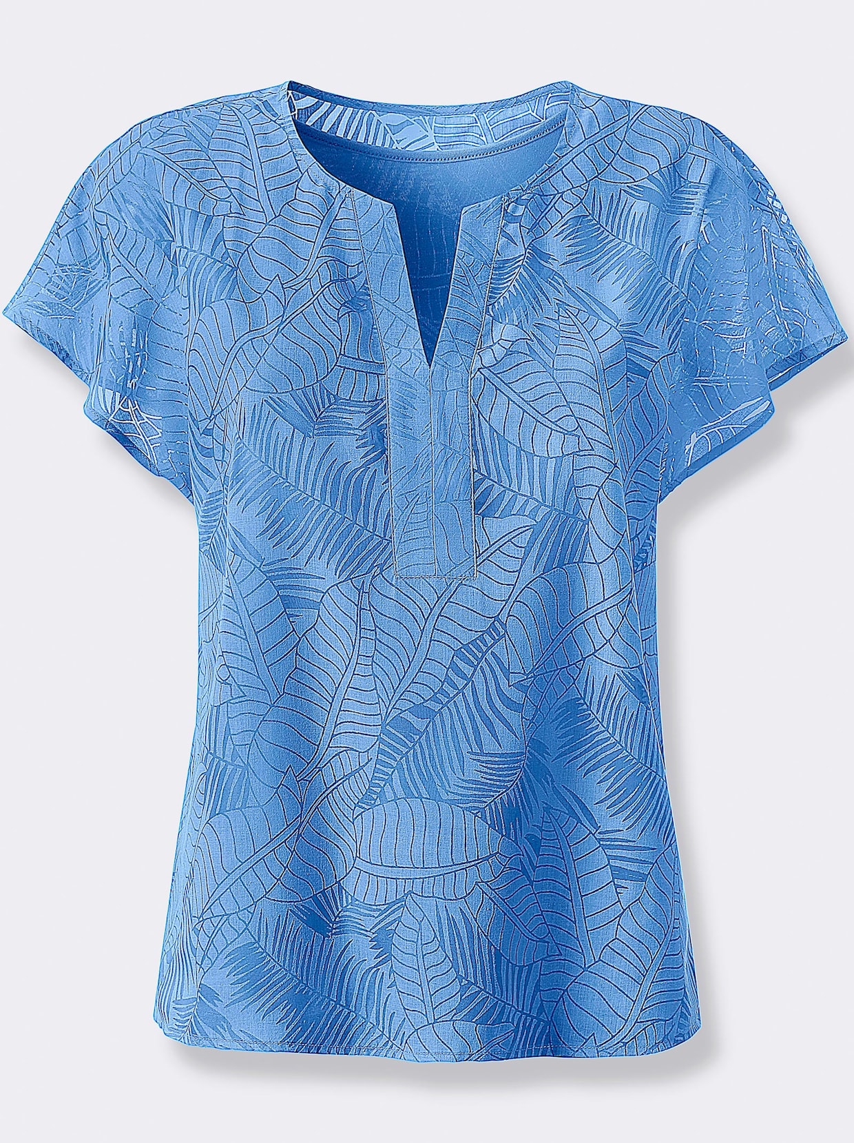 Comfortabele blouse - hemelsblauw