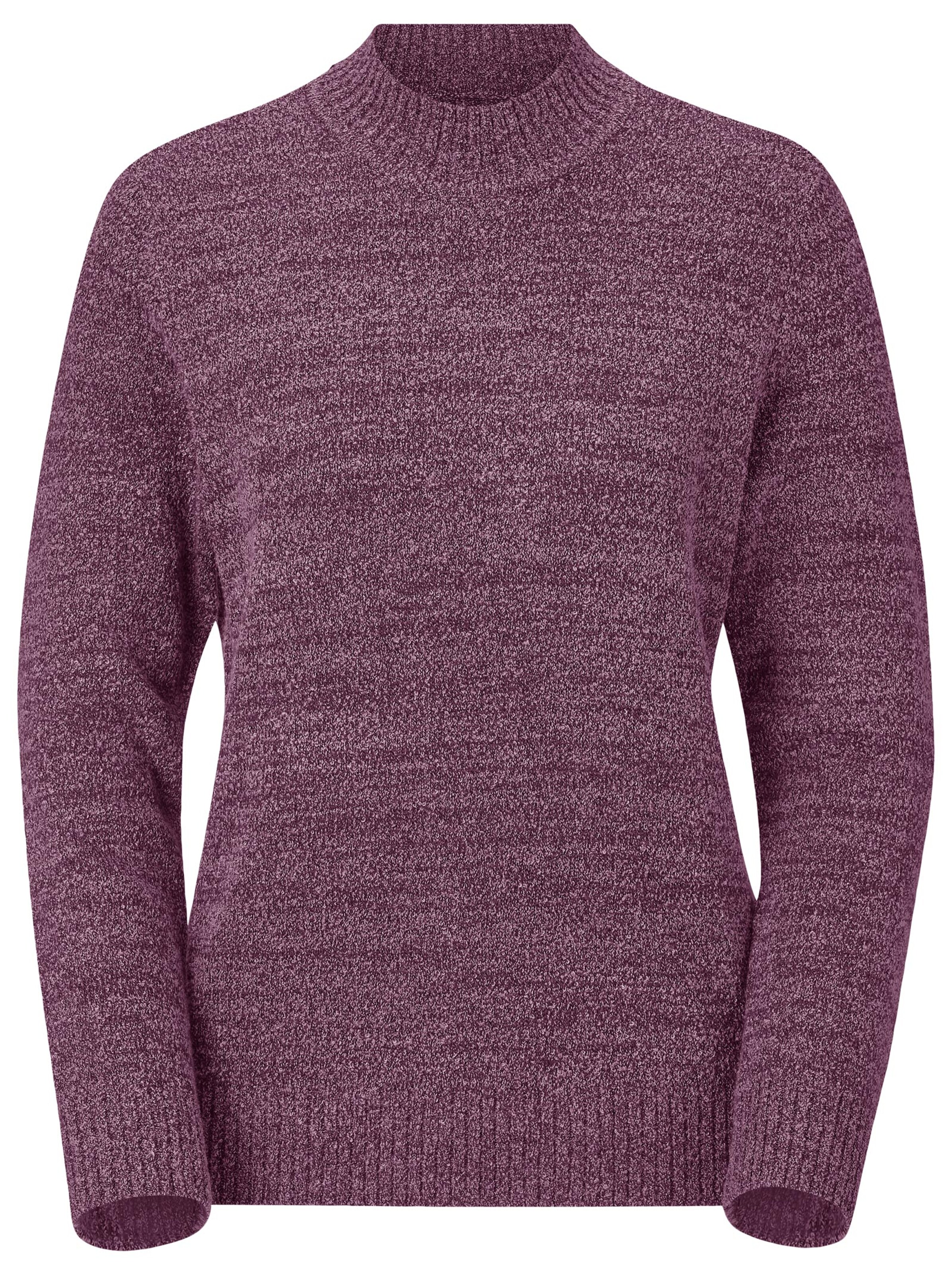 Pullover - fuchsia-meliert