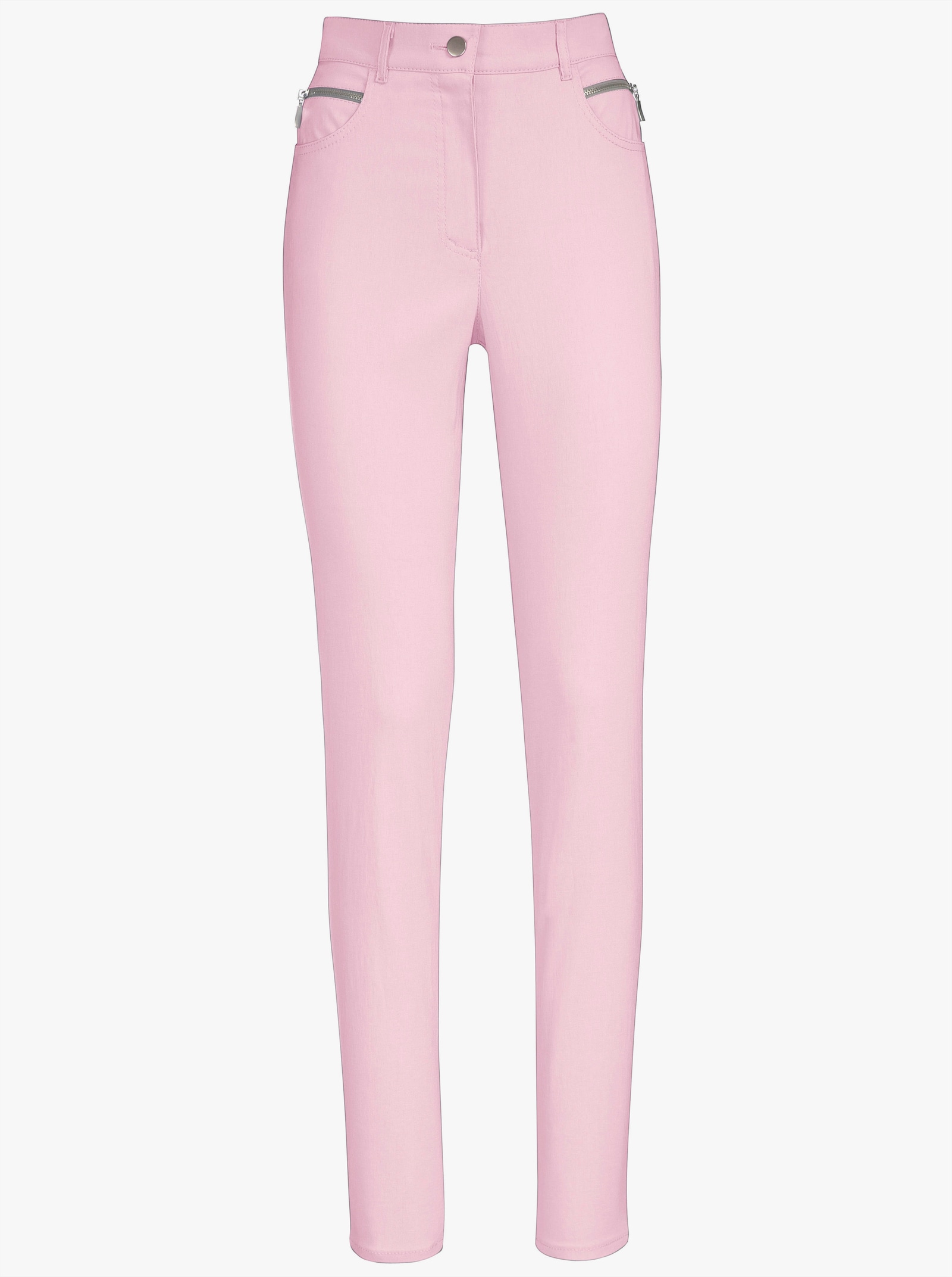 Stehmann Comfort line Stretch-Hose mit Zier-Taschen vorne - rosé