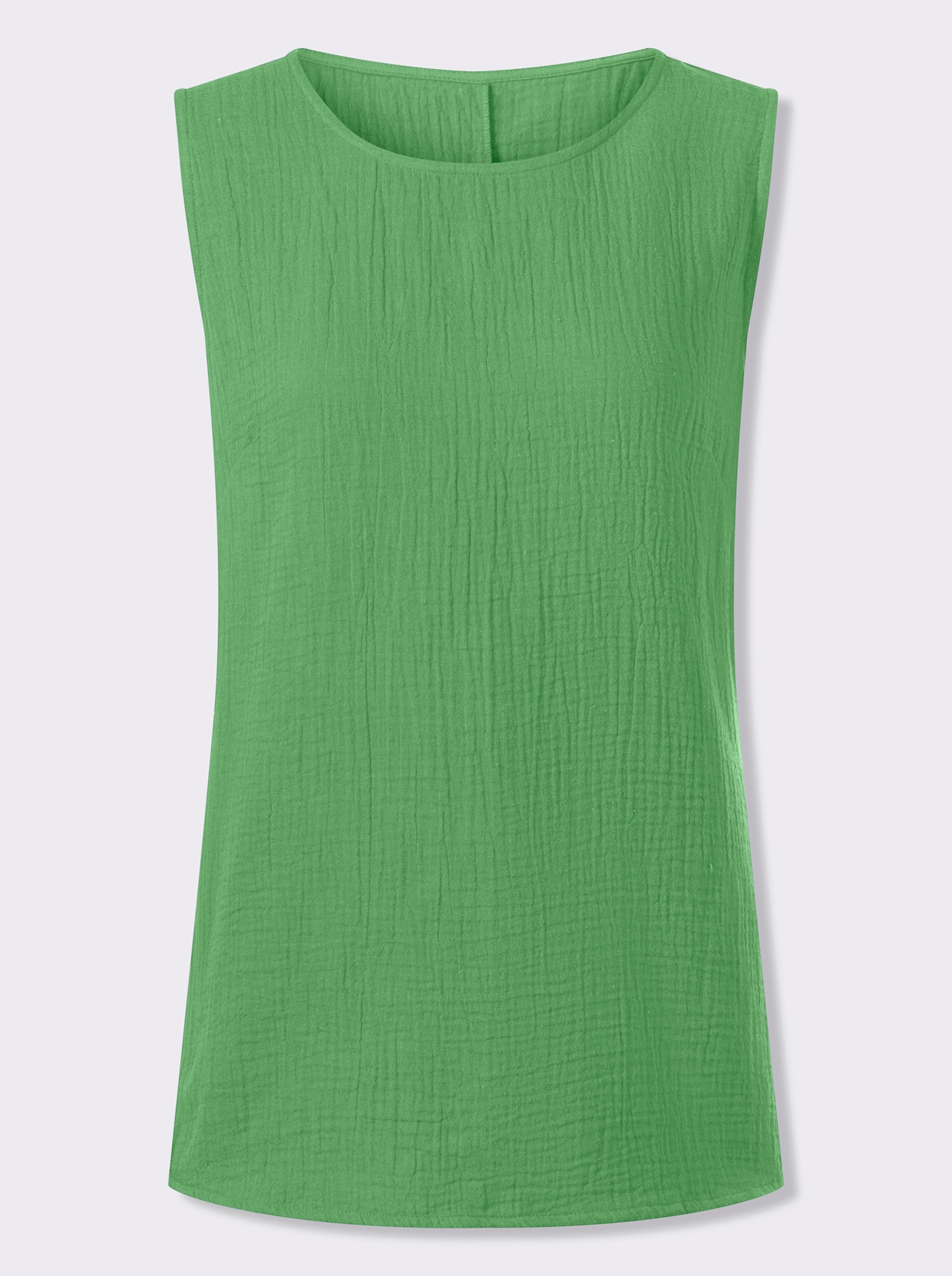 Blusentop in Musselin-Qualität - apfel