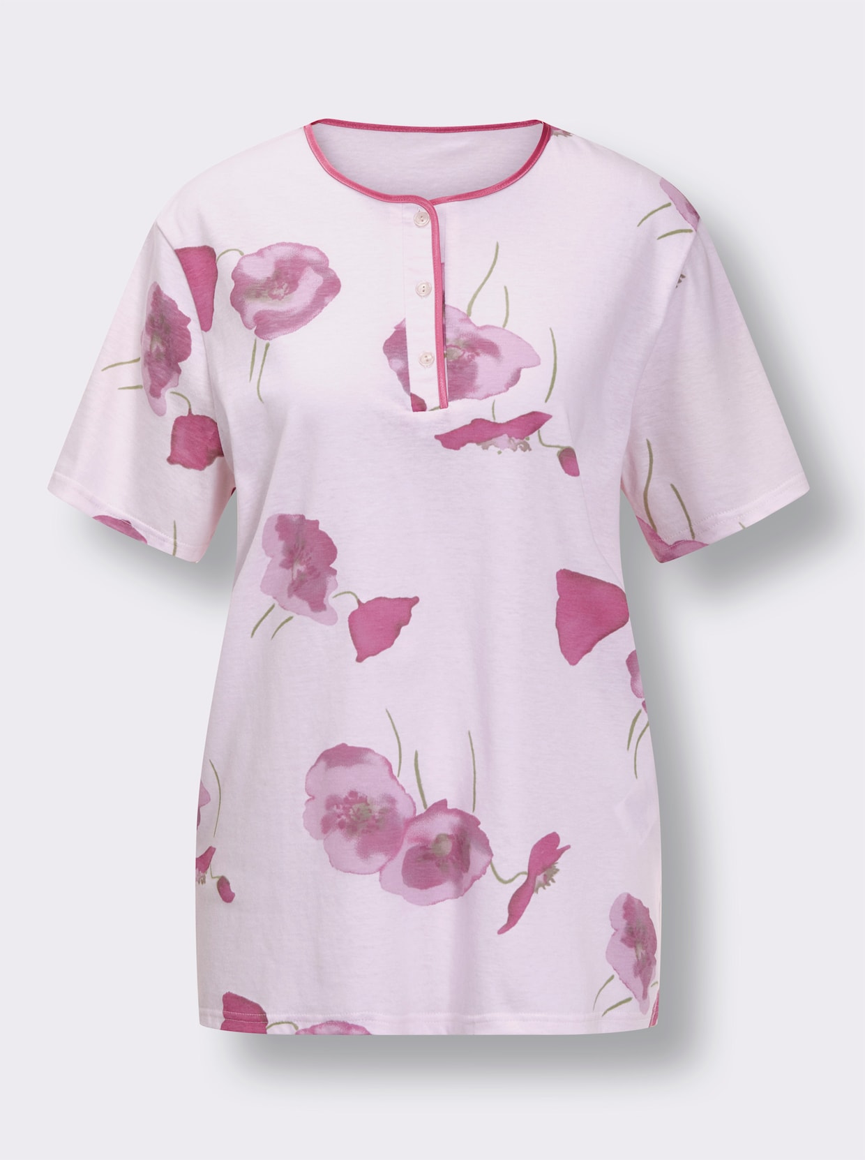 Capri pyžamo - Ružové s potlačou