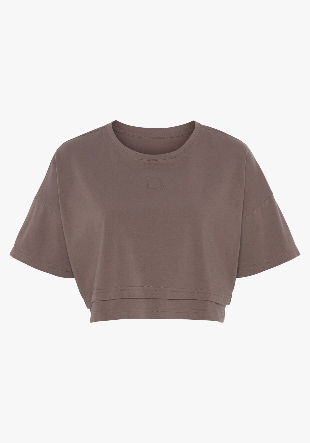 LASCANA Kurzarmshirt - brown