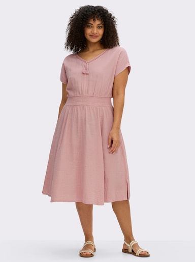 sheego Sommerkleid aus Musselin - hortensie