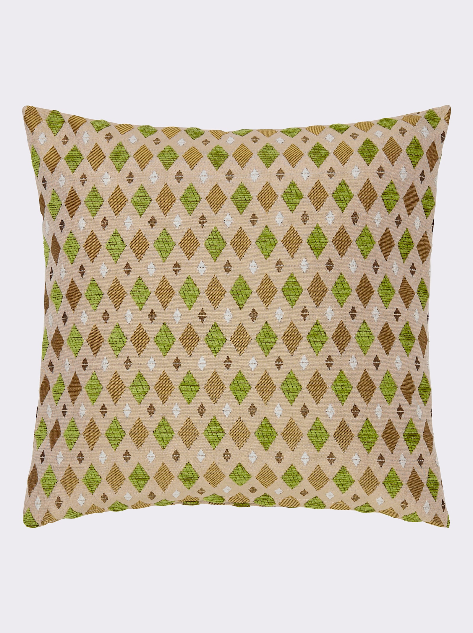 Kissenhülle - pistazie-beige-gemustert