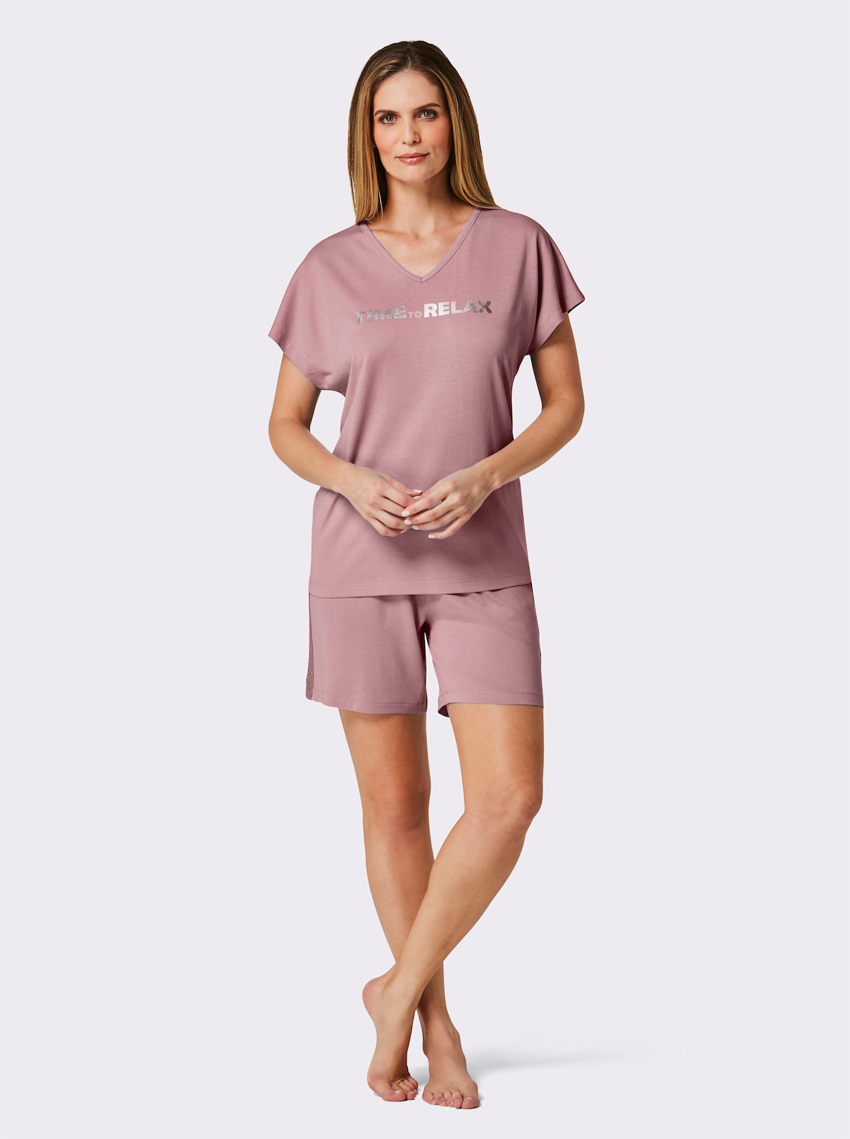wäschepur Shorty's - mauve + bleu