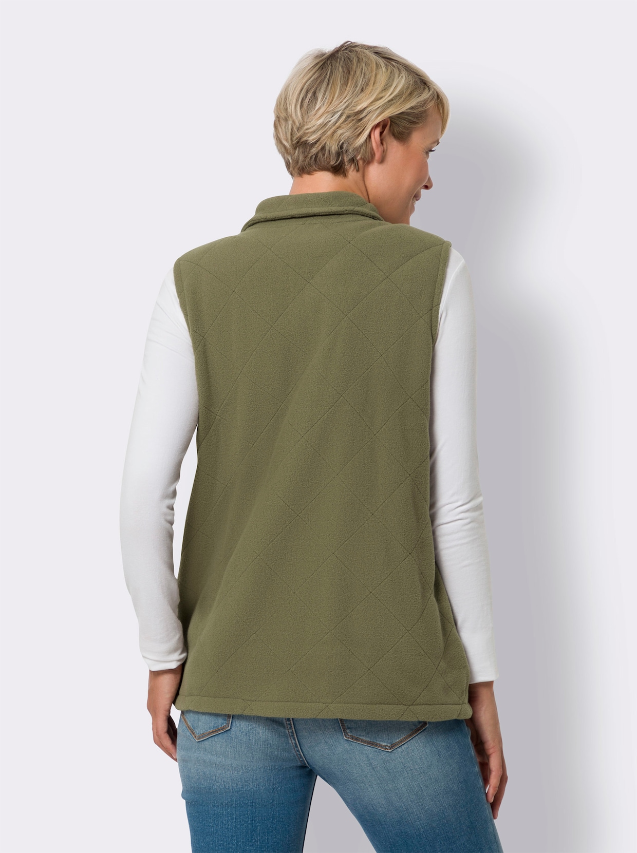 Fleece-Weste - khaki