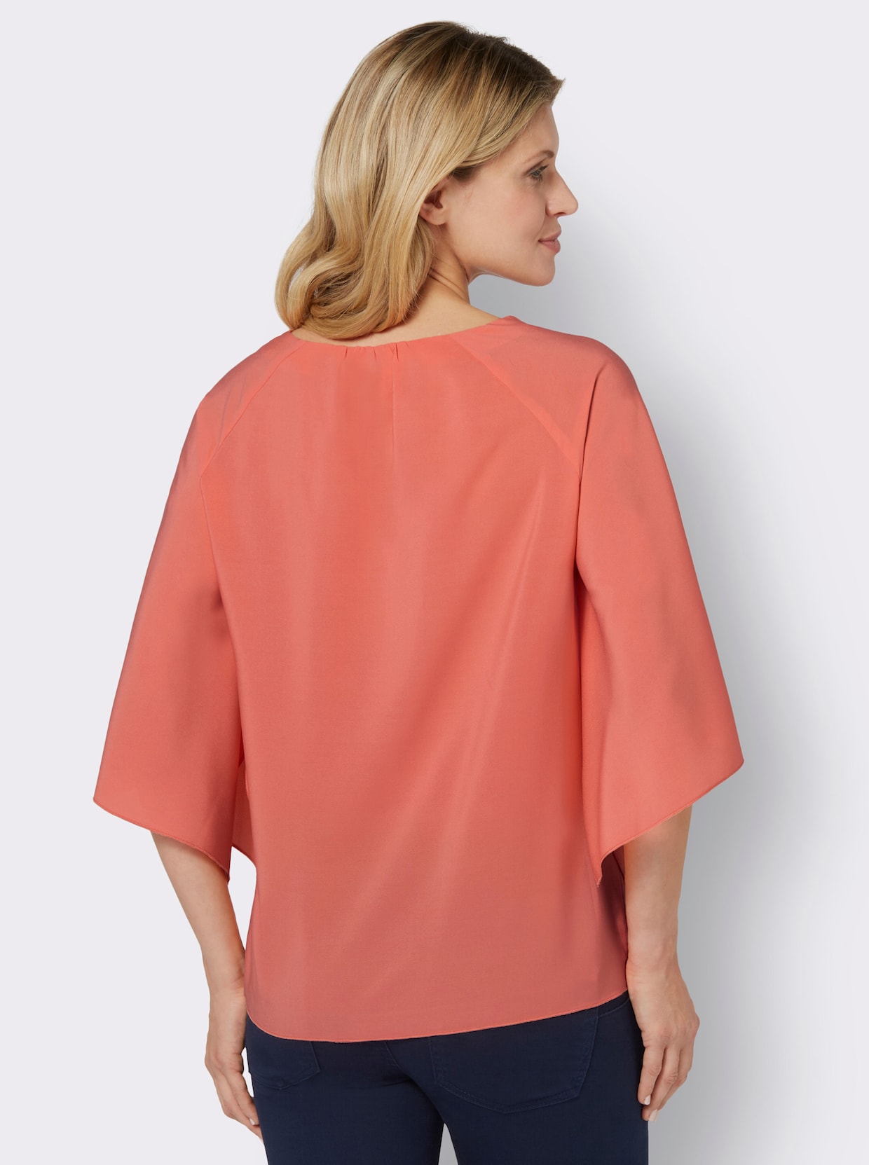 Comfortabele blouse - grapefruit