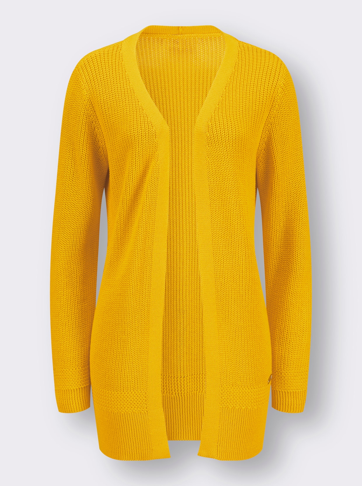 veste en tricot - jaune soleil