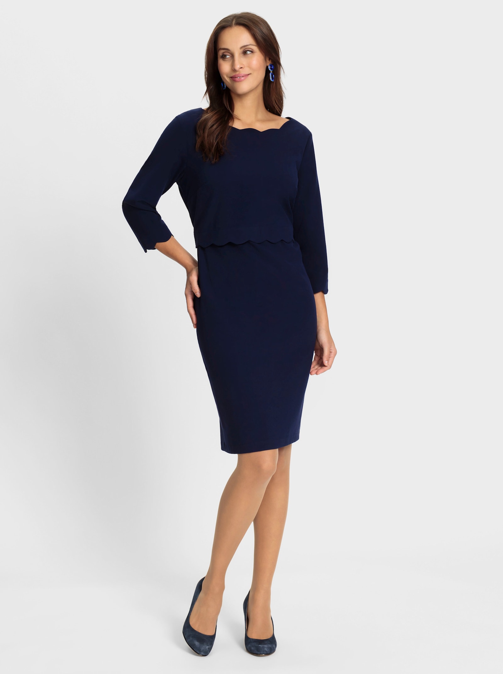 Puzdrové šaty 2v1 - námornícka modrá