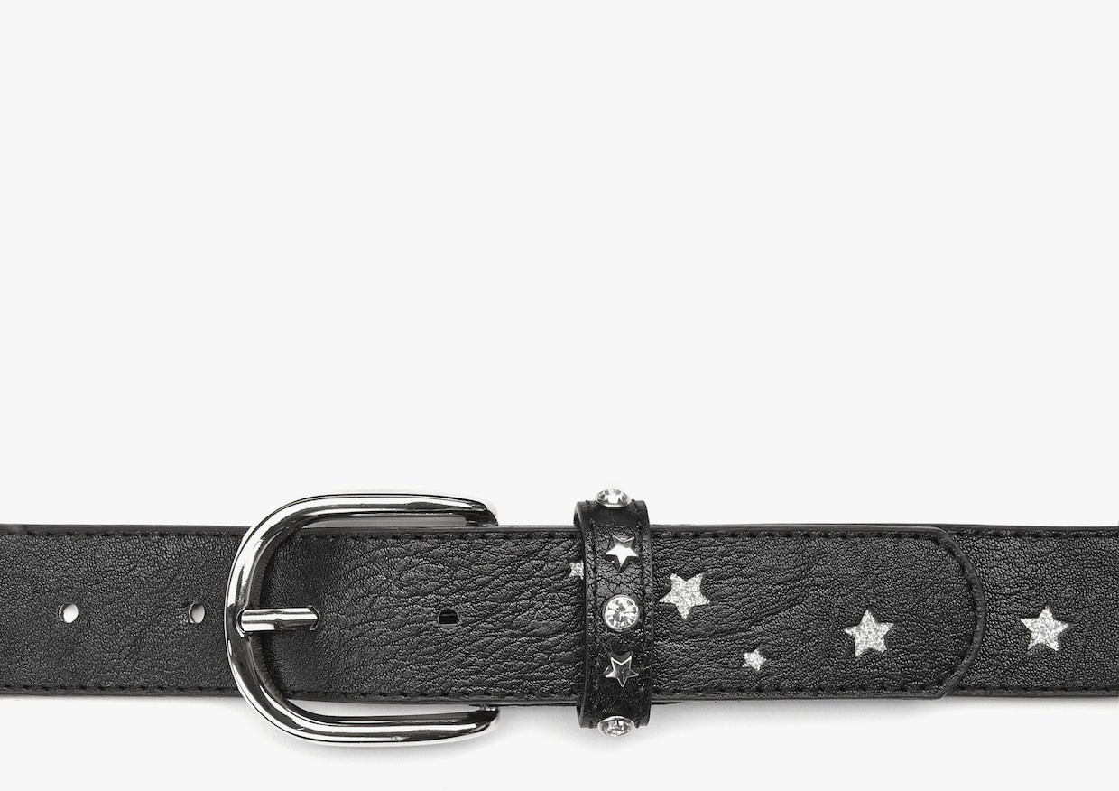 LASCANA ceinture hanches - noir-couleur argenté
