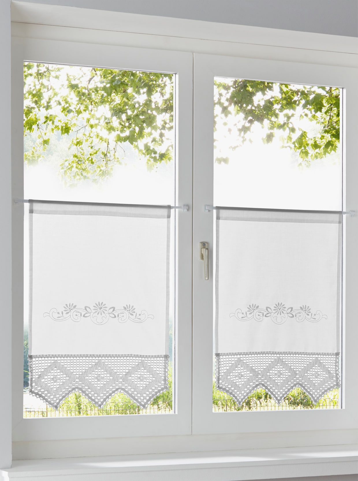 heine home raamdecoratie - wit
