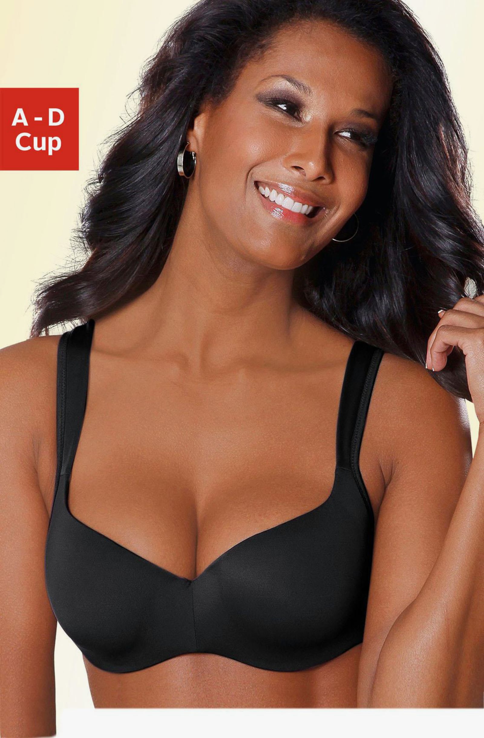 Nuance Beha met cups - zwart