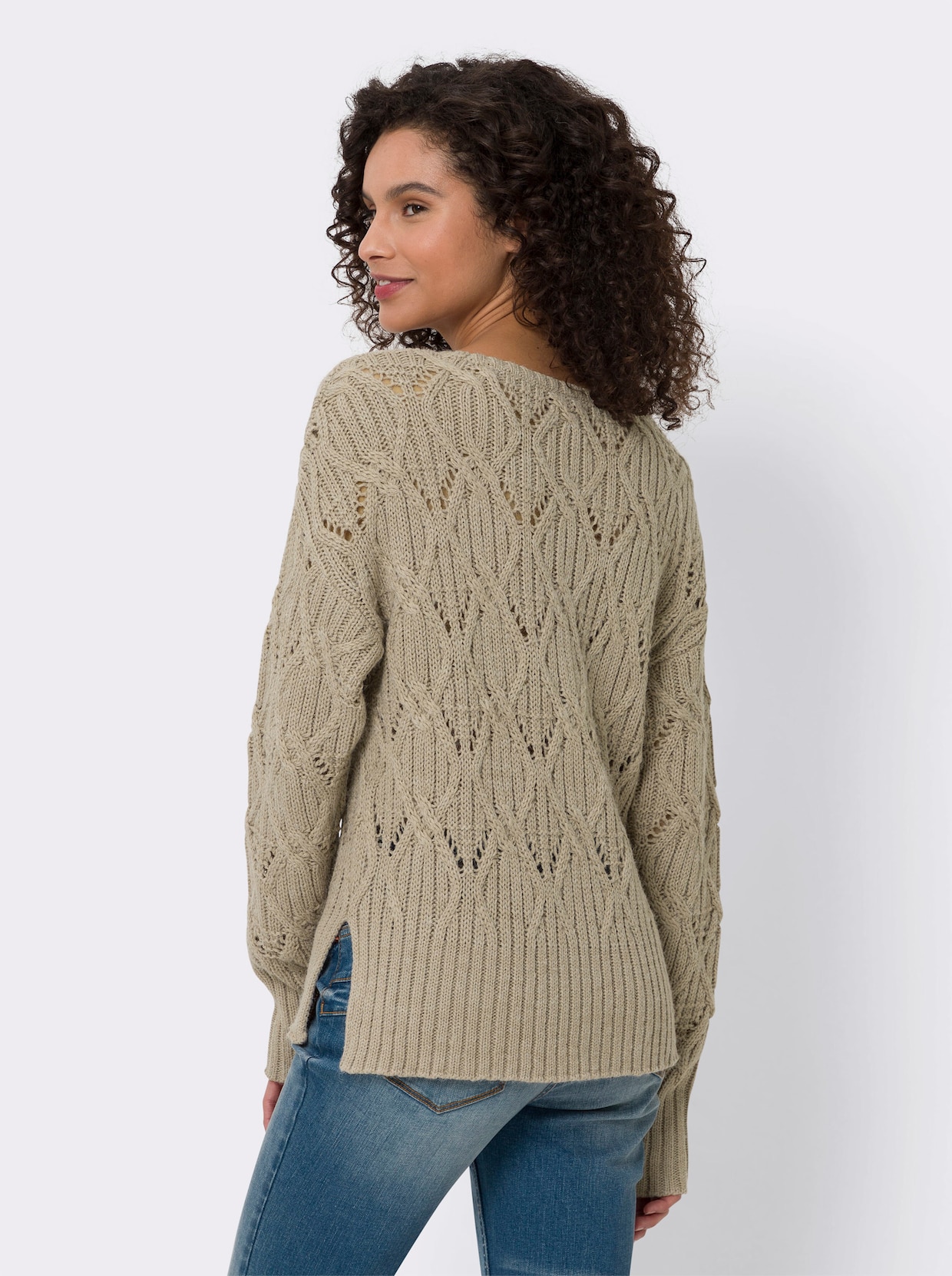 heine Pull ajouré - beige