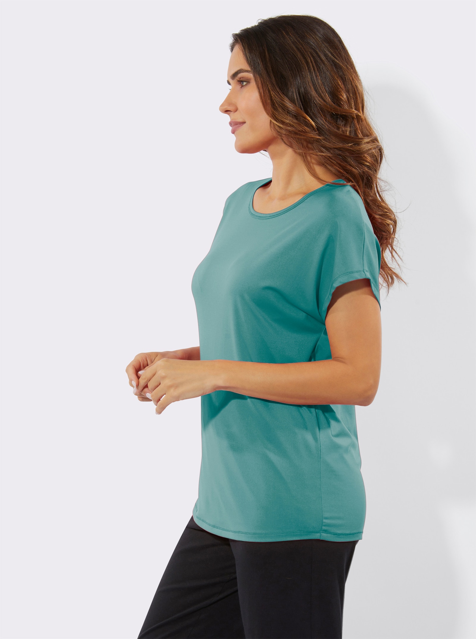 Rundhalsshirt für Sport und Freizeit - ozean