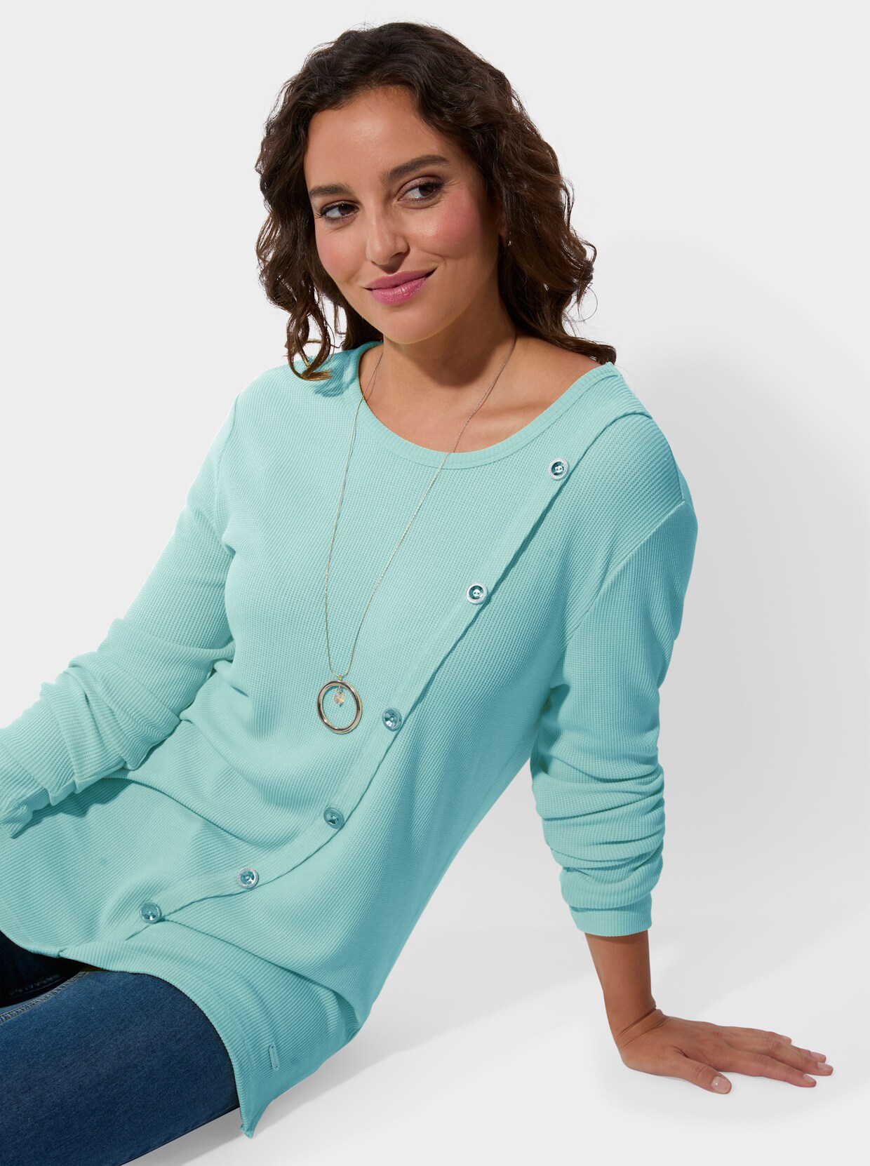 Rundhalsshirt - mint