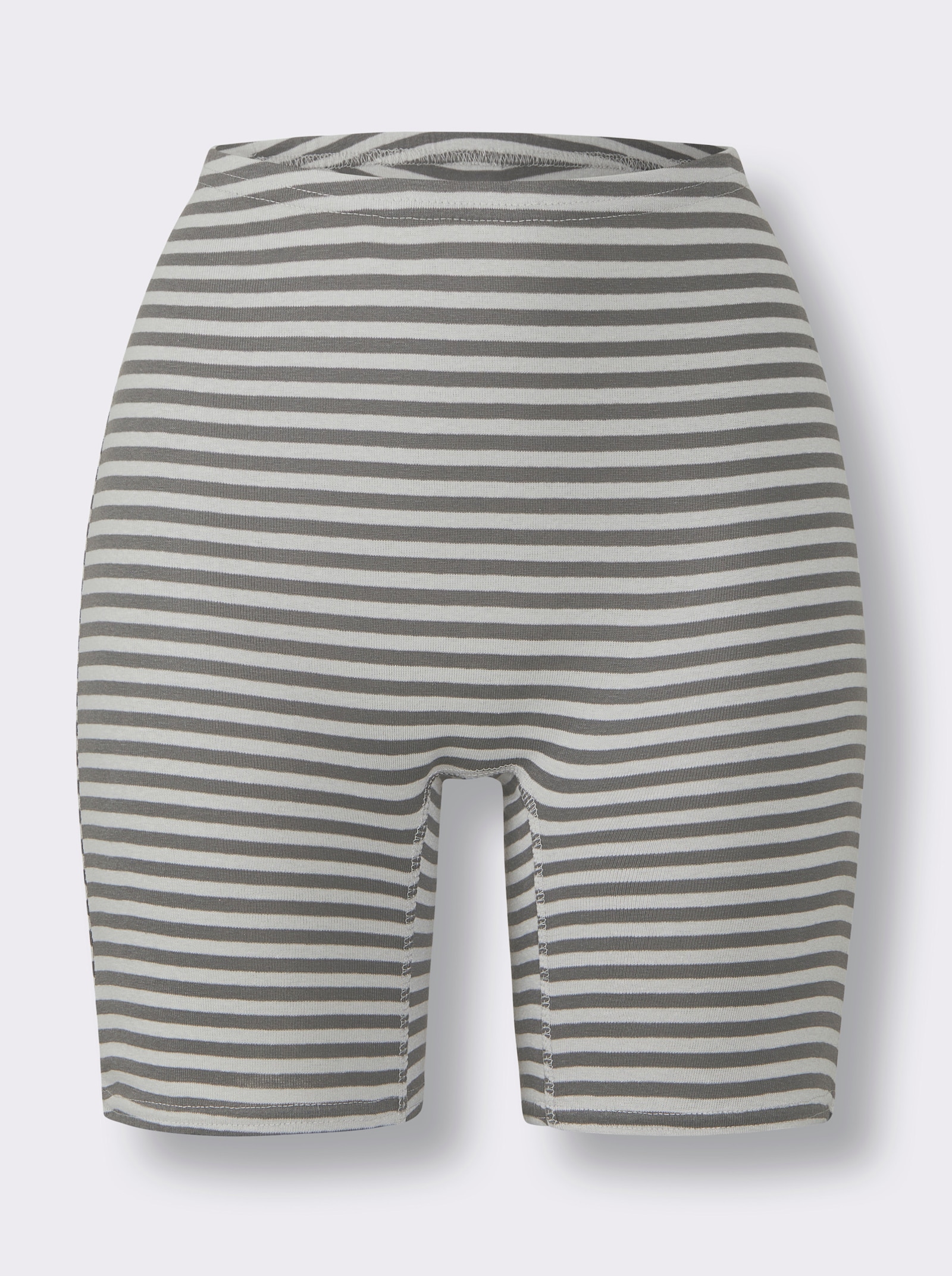 wäschepur Longpanty in Ringel-Optik - anthrazit-geringelt