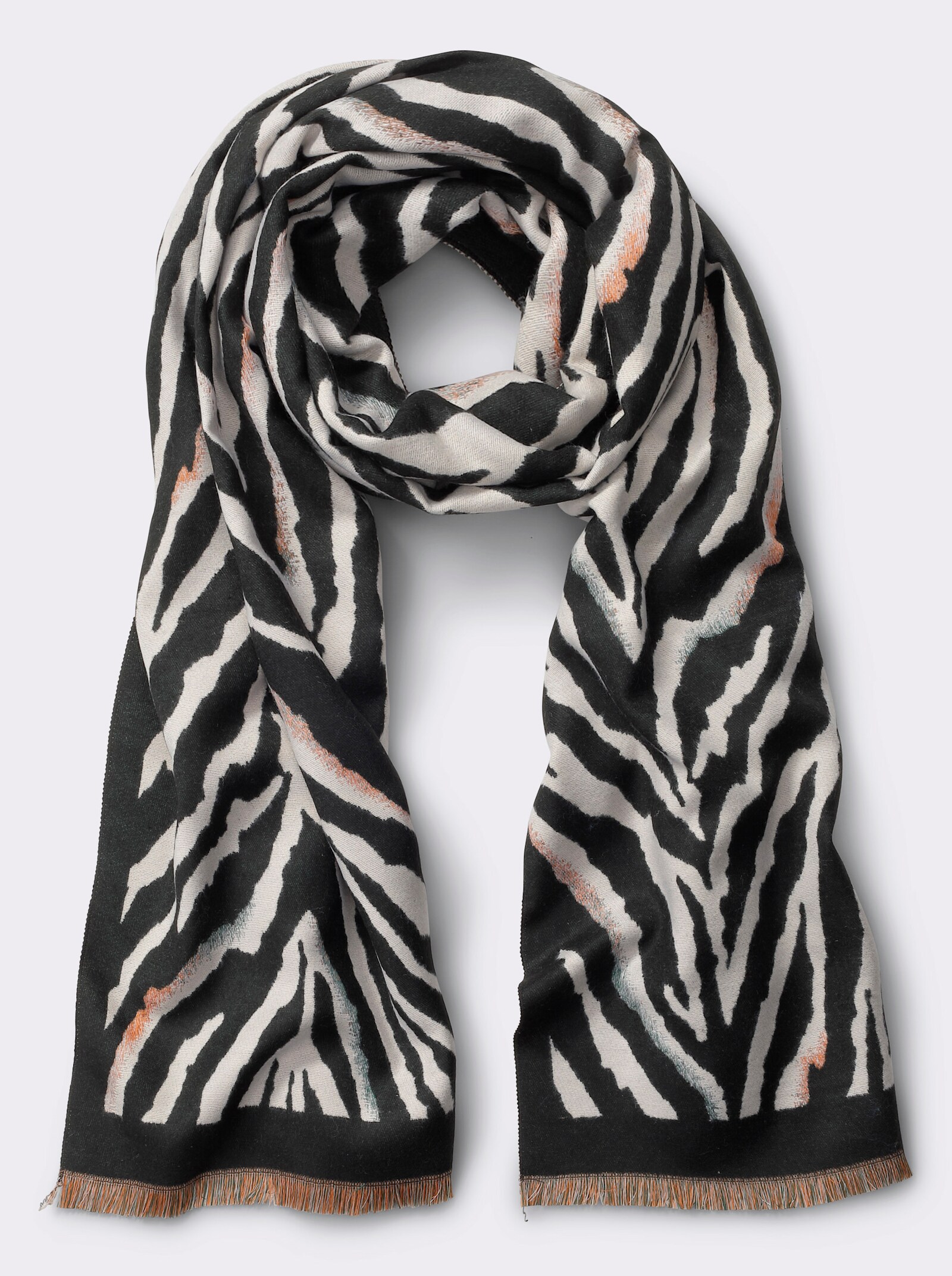 heine Sjaal - zwart/champagne