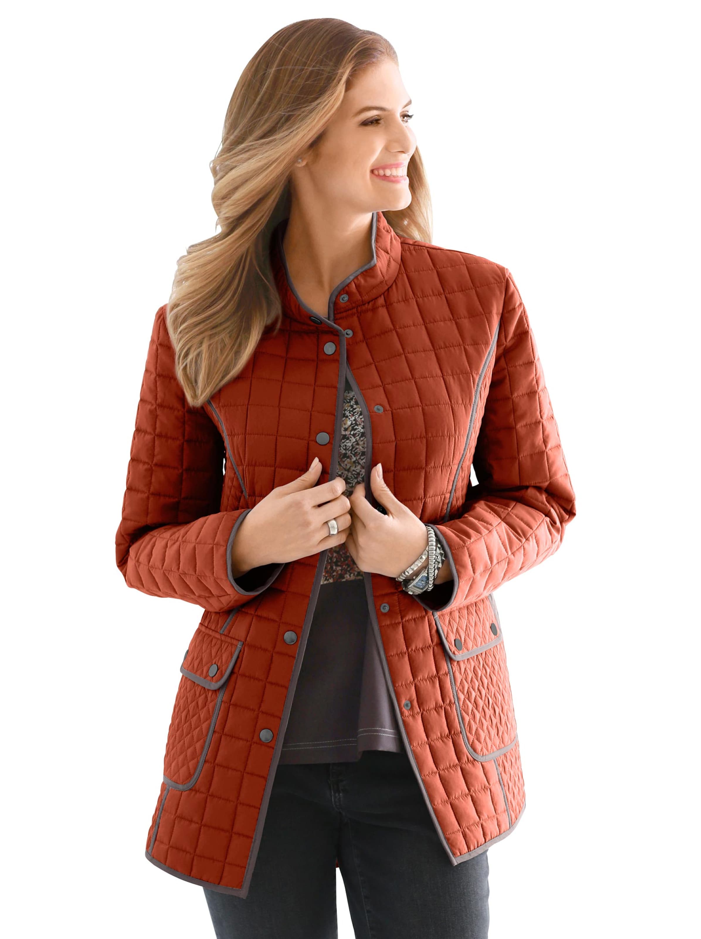 Steppjacke - terrakotta