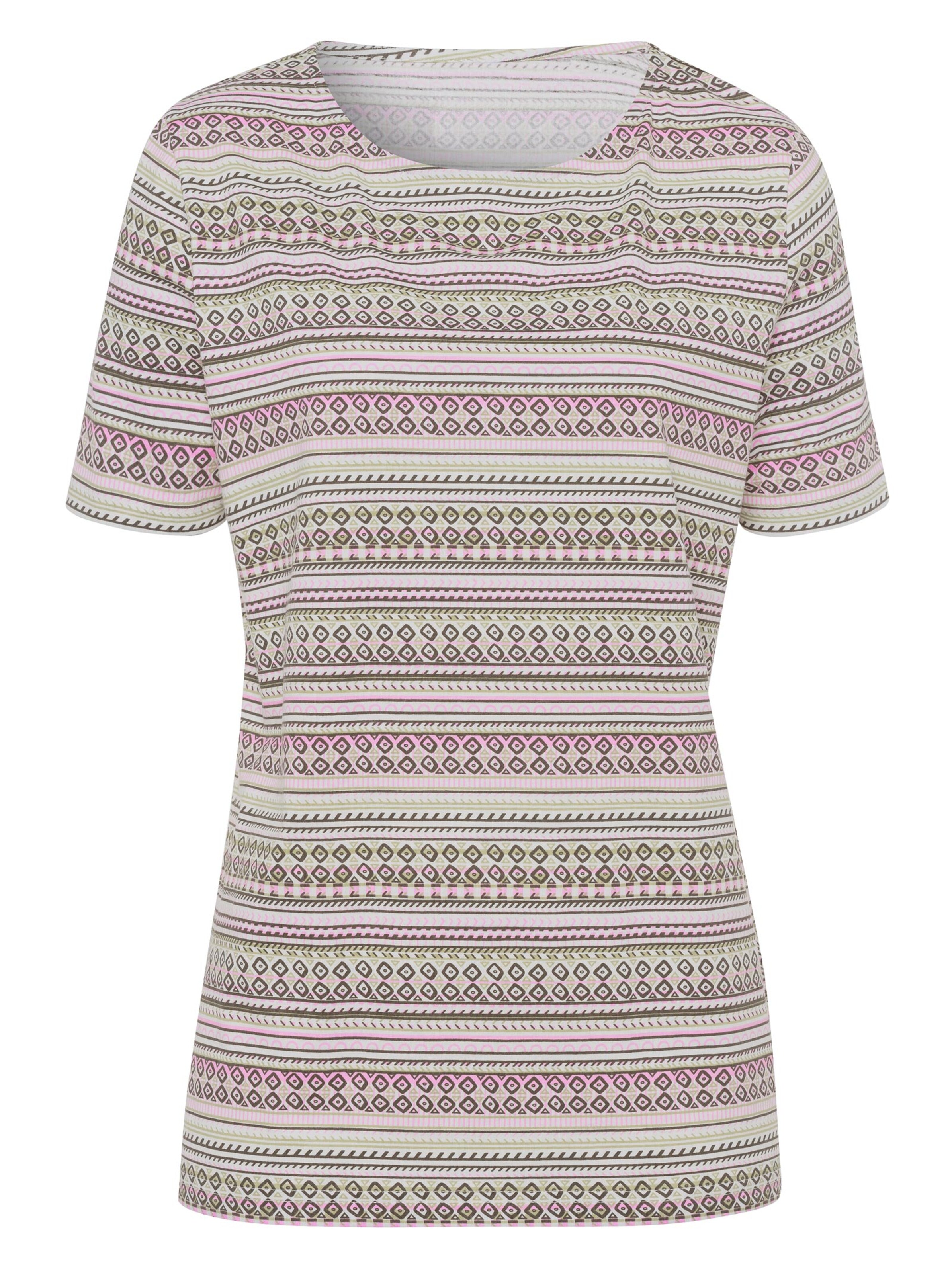 Shirt - rosé-geringelt