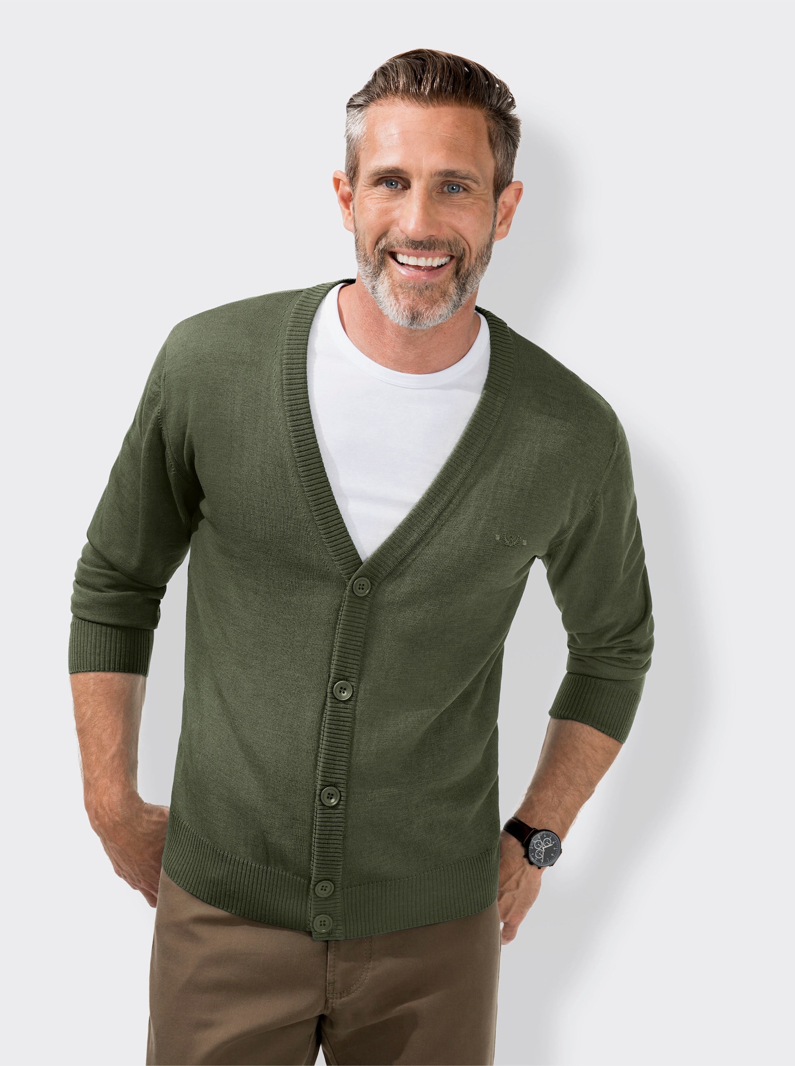Marco Donati Cardigan - khaki