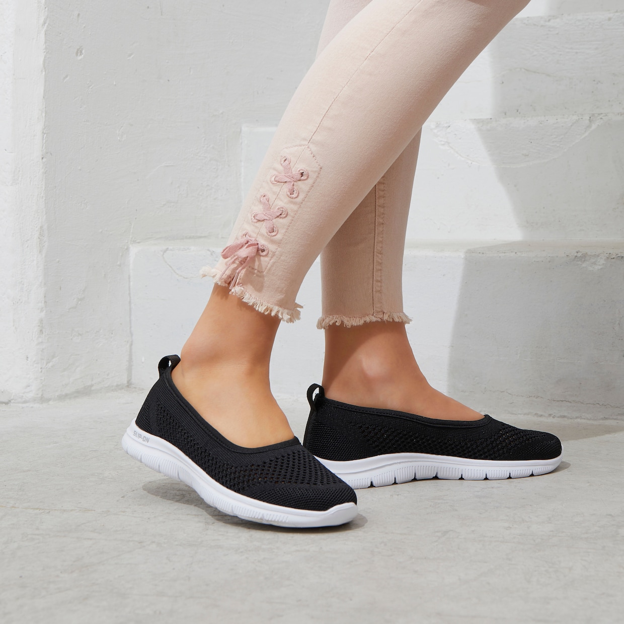 LASCANA Sneaker Ballerinas - schwarz