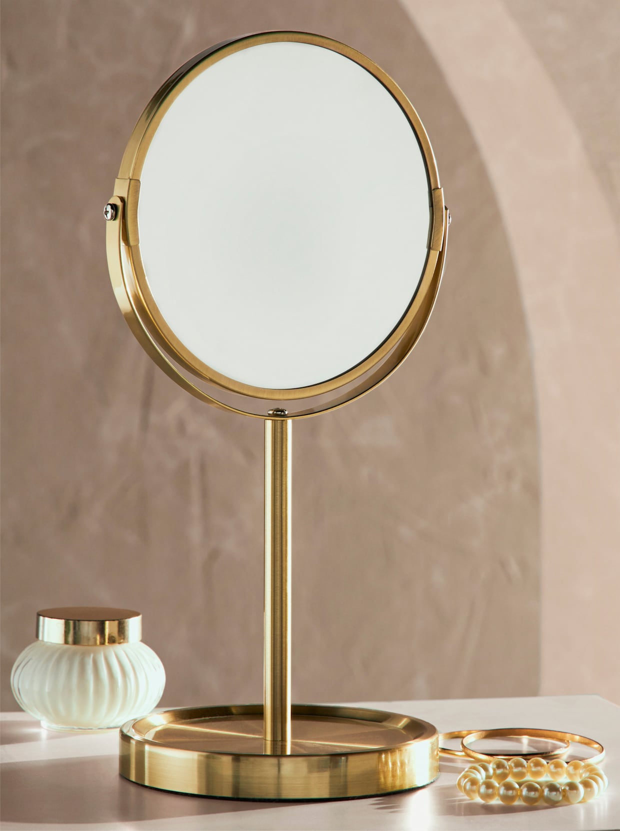 heine home Miroir de maquillage - couleur doré