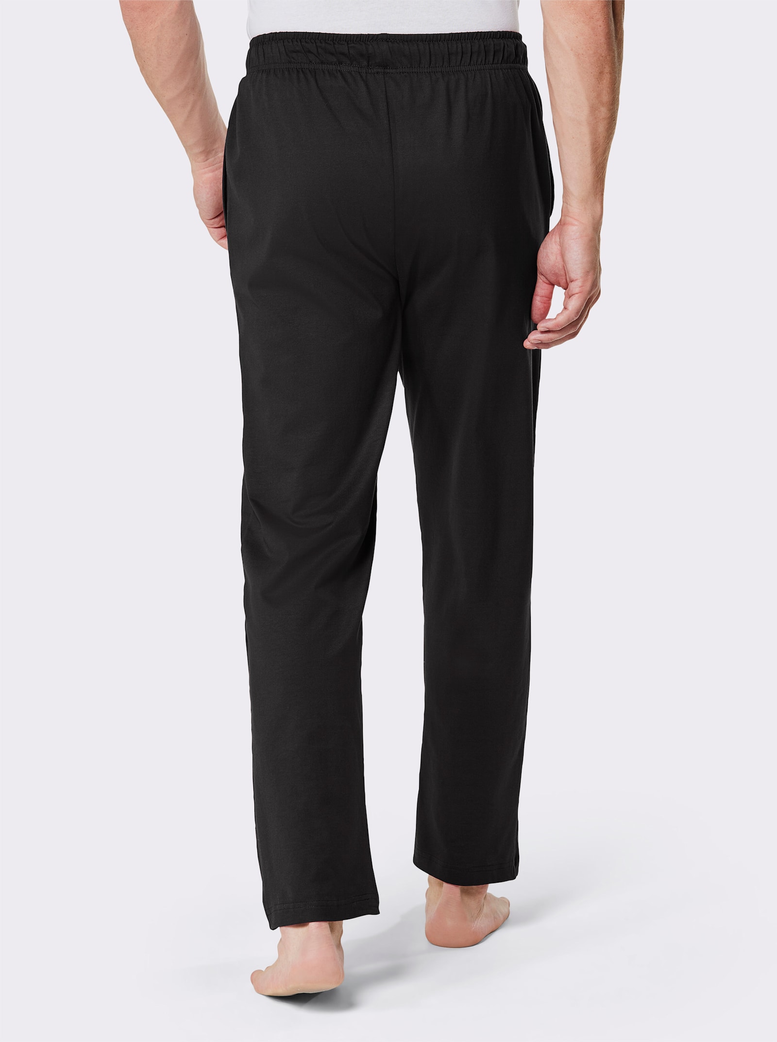 wäschepur men Hose lang - bordeaux + schwarz