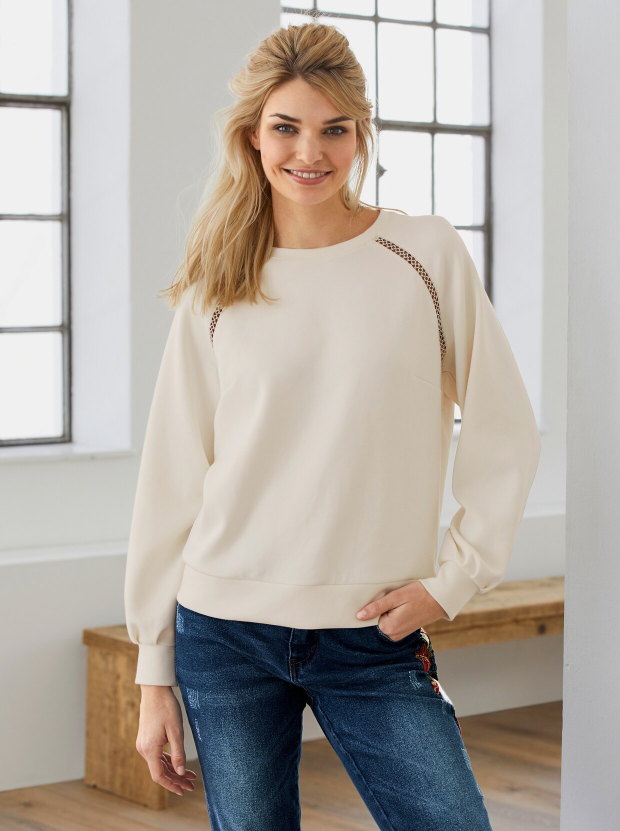 heine Sweatshirt - champagner