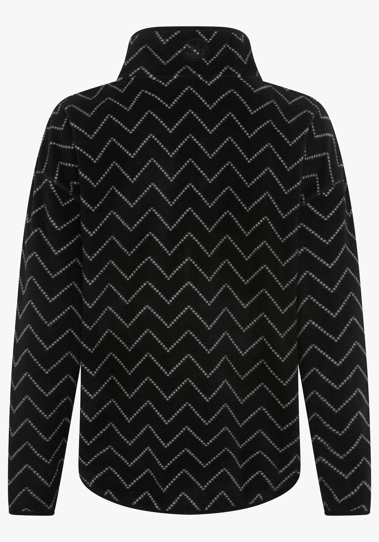 Fleecepullover - schwarz-grau