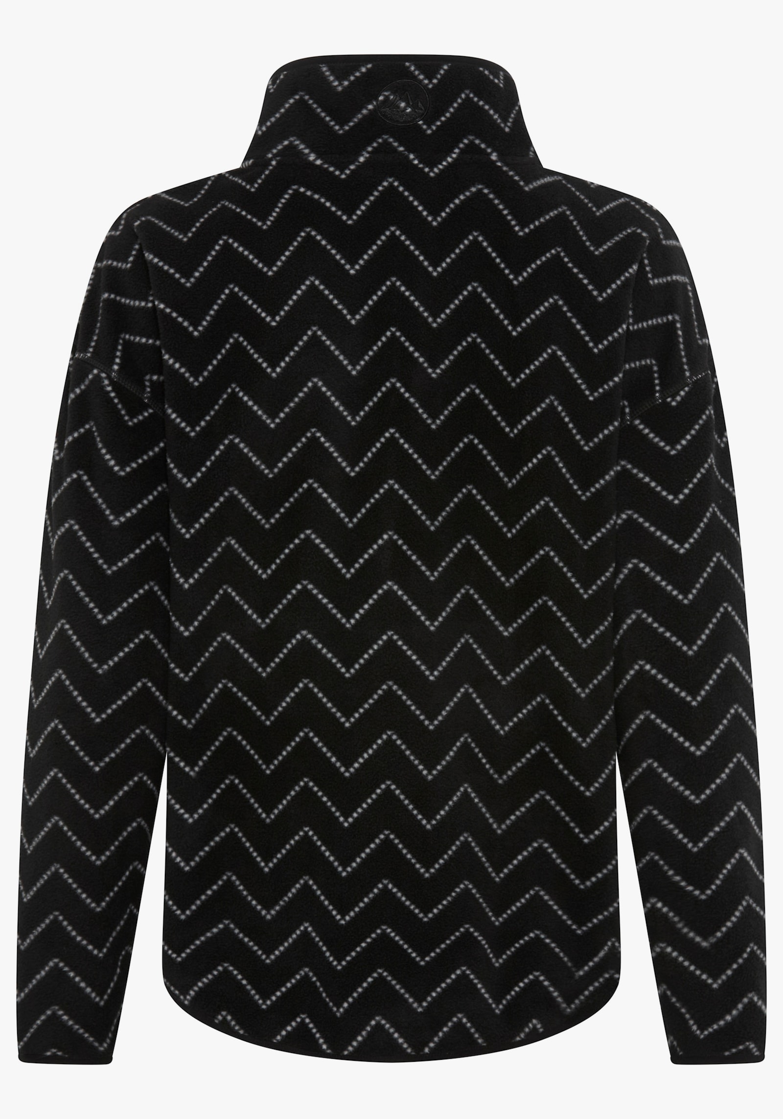 Polarino Fleecepullover - schwarz-grau