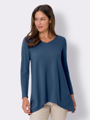 Longpullover - jeansblau