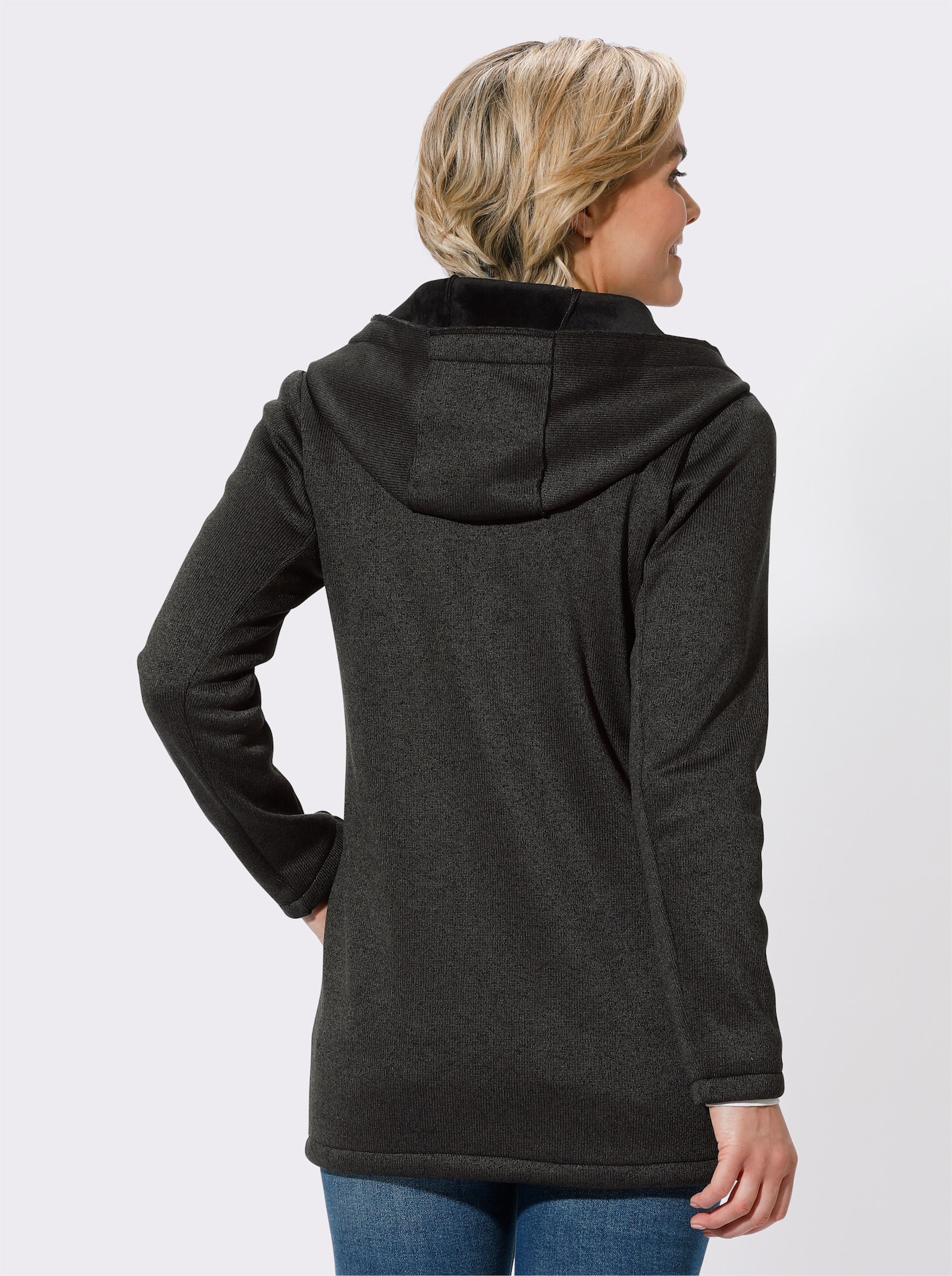 Übergangsjacke in Melange-Qualität - graphit-meliert