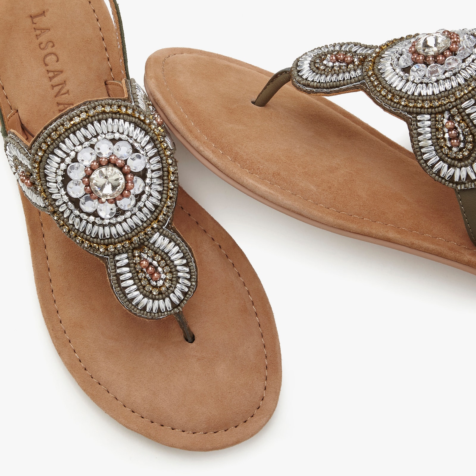 LASCANA Teenslipper - olijfgroen