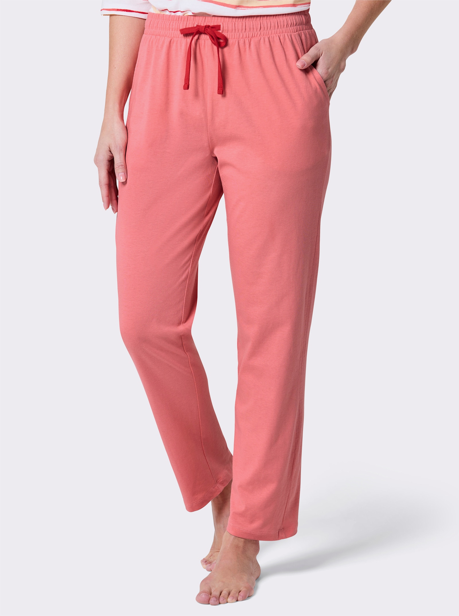 wäschepur Schlafanzughose mit 2 Taschen - flamingo